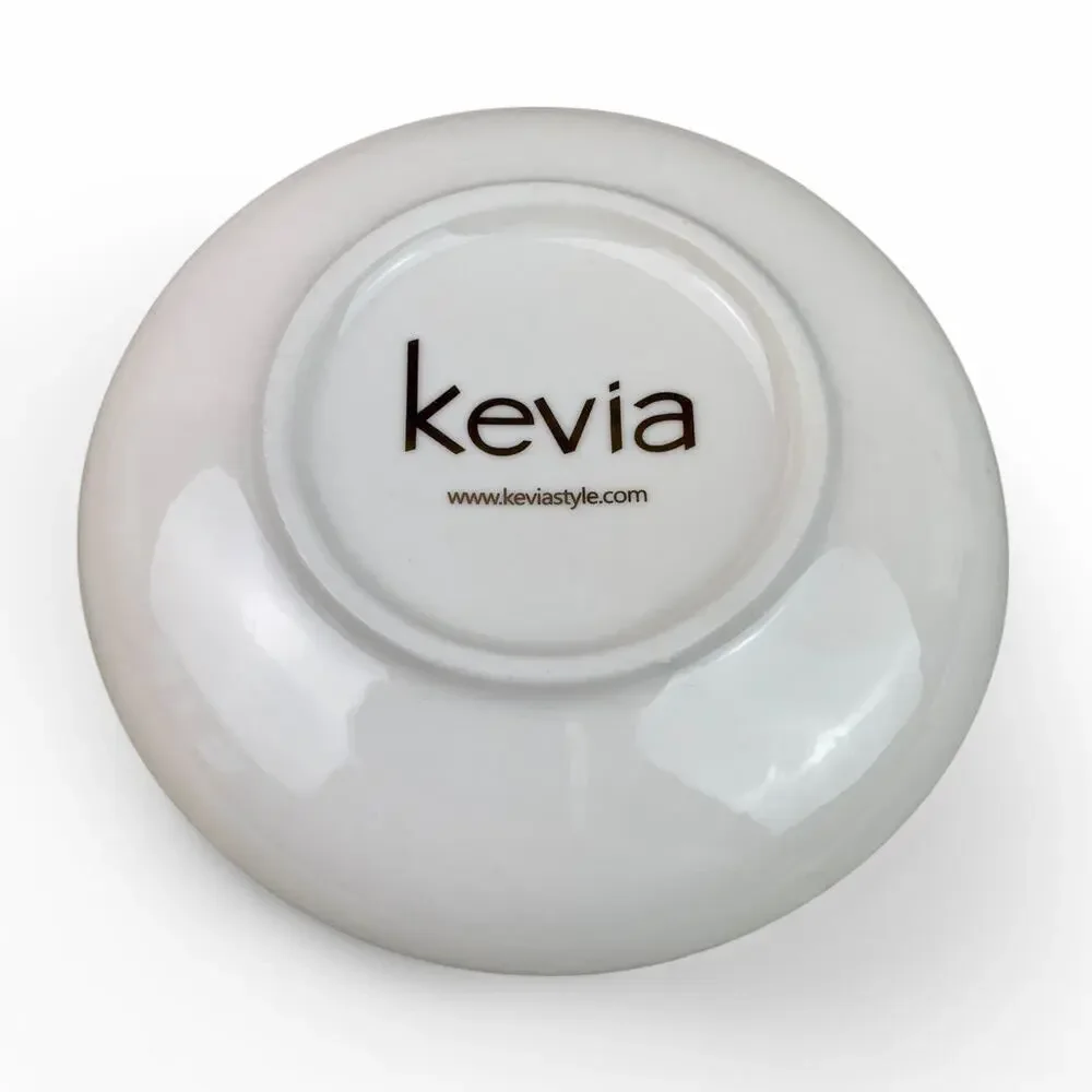 Kevia Style Love Jewelry Dish 4 Inch Ceramic Trinket Plate